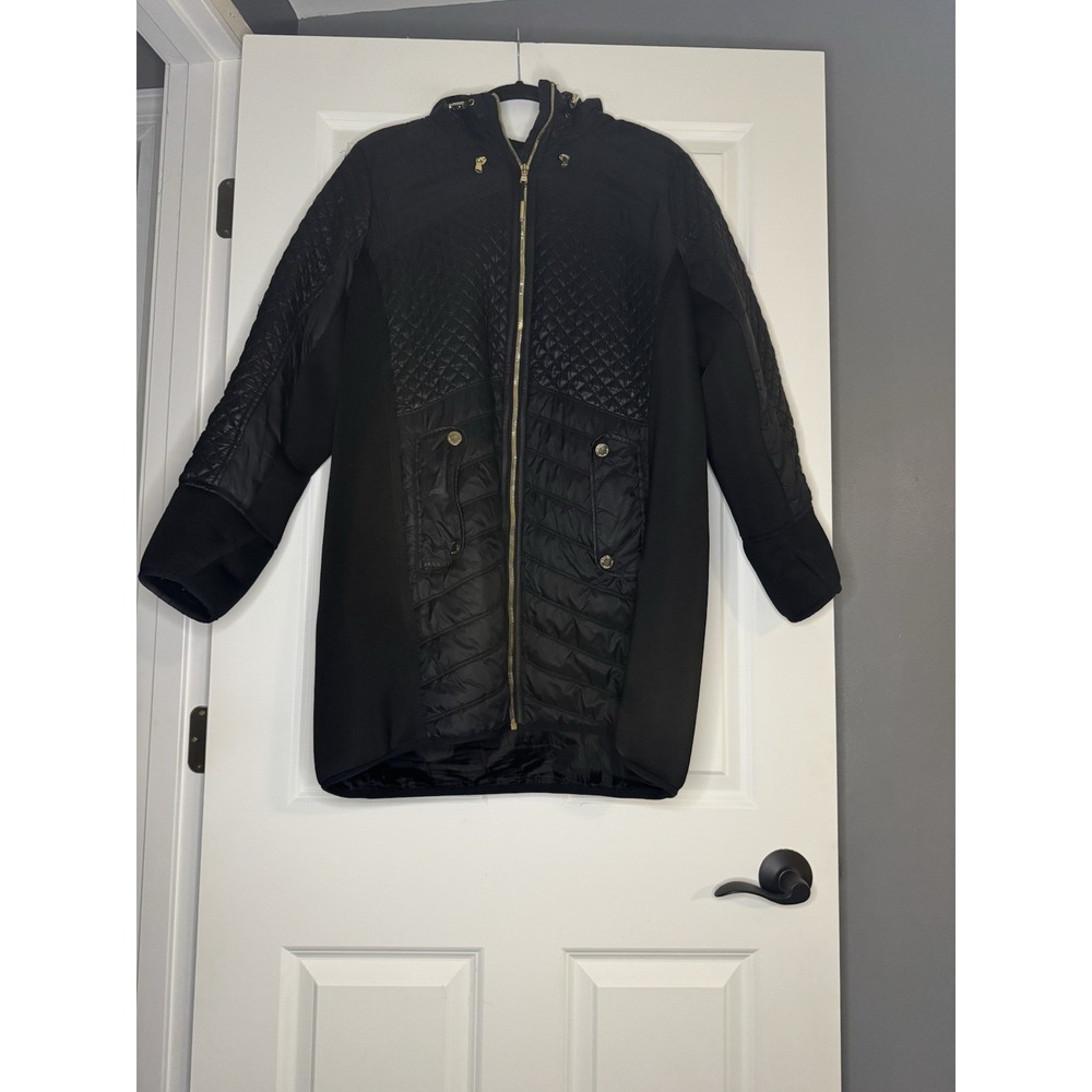 Michael Kors Puffer Coat With Attached Good 1x Black